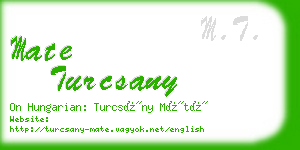 mate turcsany business card